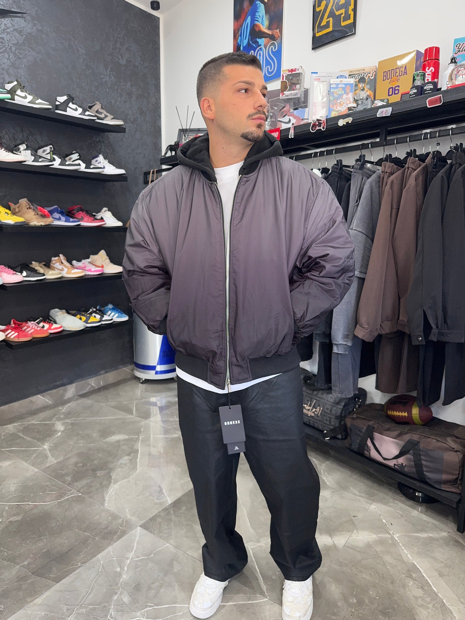 Bomber cappuccio