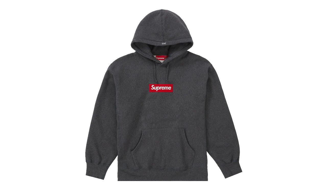 Supreme Box Logo Hooded (FW21) grigio carbone