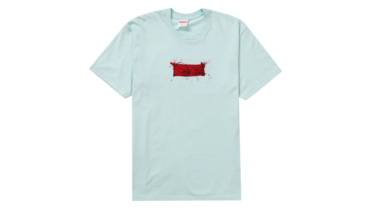 Supreme Ralph Steadman Box Logo Tee Pale Blue