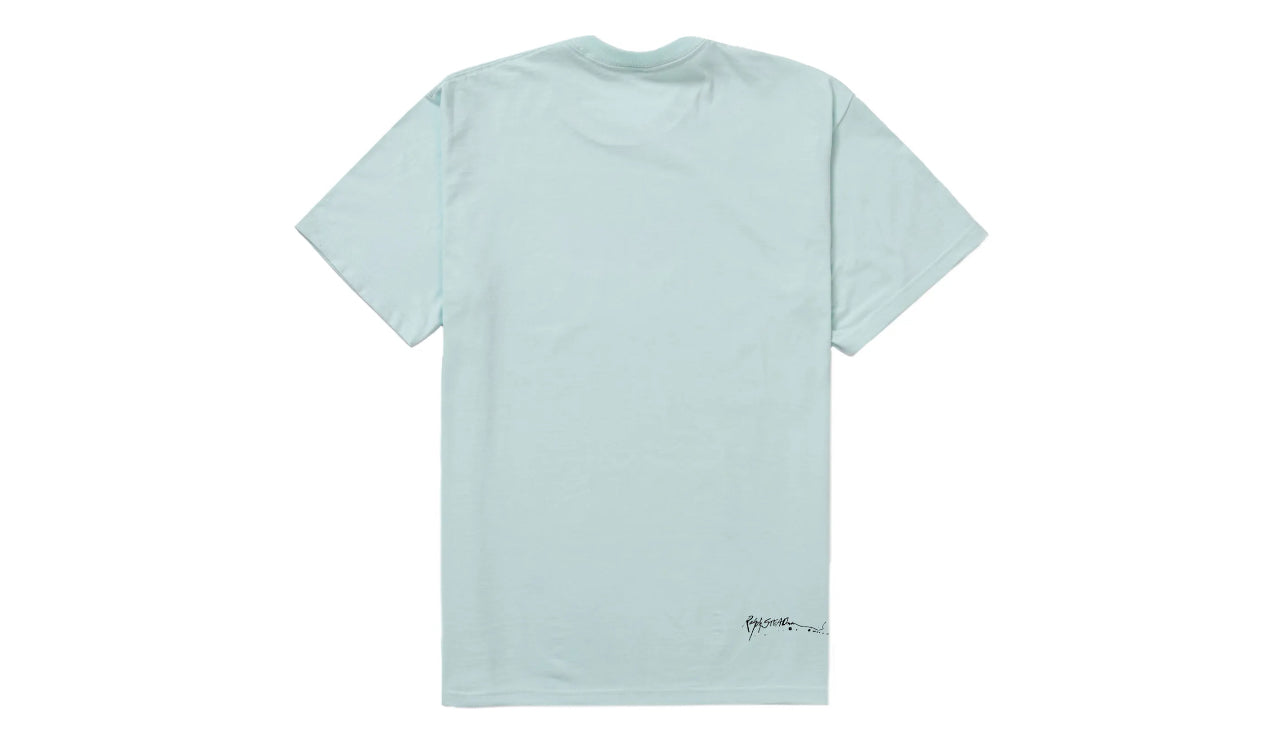 Supreme Ralph Steadman Box Logo Tee Pale Blue